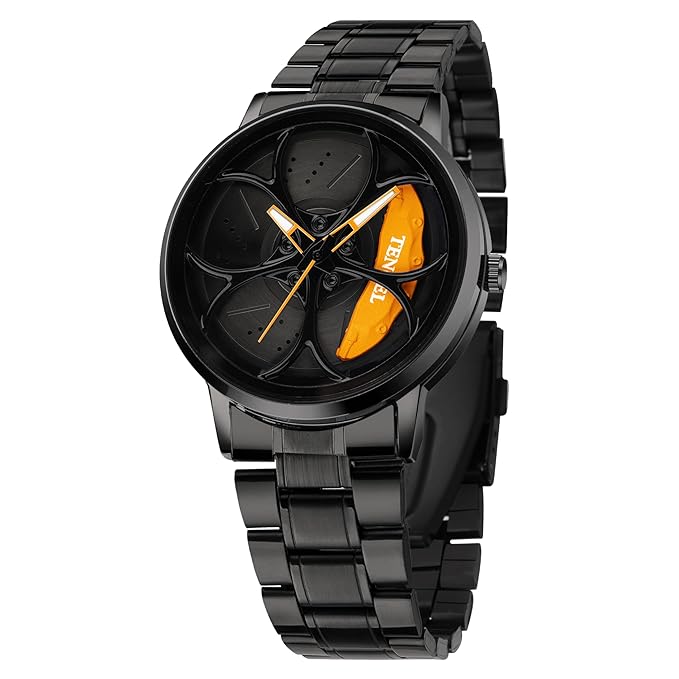 Elivor Fashion Mens Analog Wheel Watch