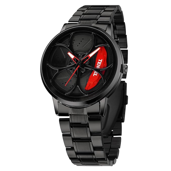 Elivor Fashion Mens Analog Wheel Watch