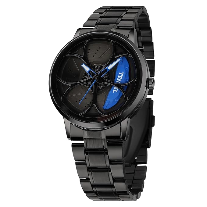 Elivor Fashion Mens Analog Wheel Watch